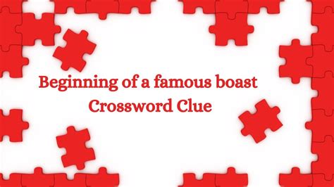 boast crossword clue|boast 5 letters.